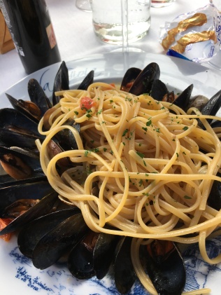 Seafood pasta from Sorrento, Italy